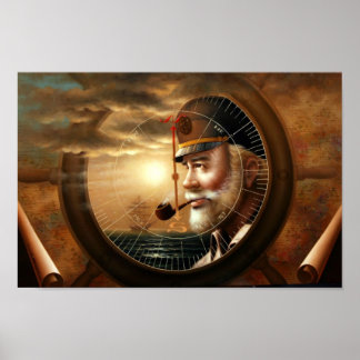 Póster NOTÍCIAS e Mapa do Capitão (Capitão do Mar)