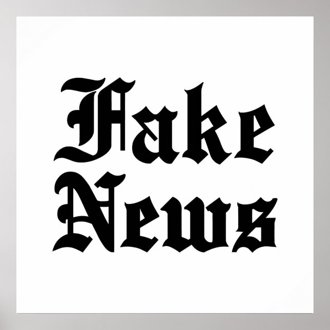 Poster Notícias falsas (Frente)