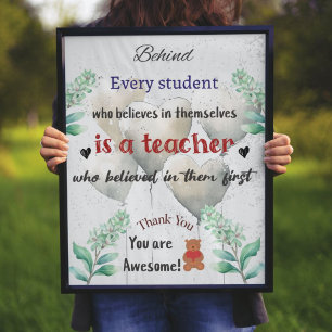 Poster Notícias incríveis para a Apreciação dos Professor