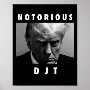 Poster Notório Djt Donald Trump Mug Shot Republican 202