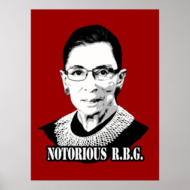 Poster Notório R.B.G. - Ruth Bader Ginsburg (Frente)