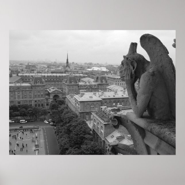 Póster Notre Dame Gargoyle 2 (Frente)