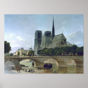 Póster Notre Dame, Paris, 1884