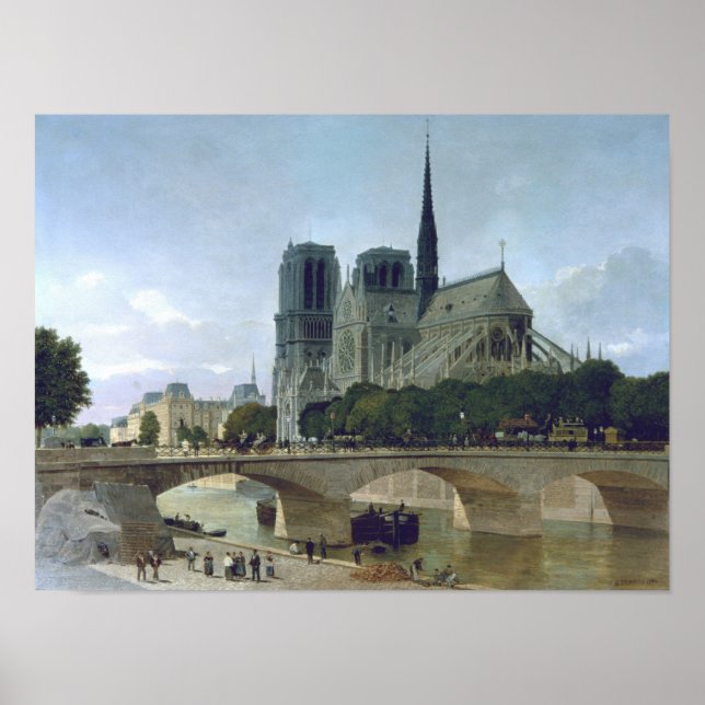 Póster Notre Dame, Paris, 1884 (Frente)