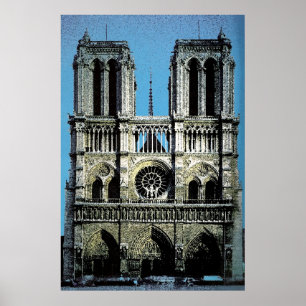 Póster Notre Dame Paris France