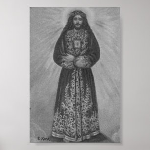 Póster NotrePère Captive etsauvéJésus.Medinaceli Charcoil