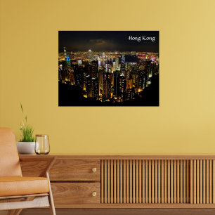 Poster Noturno de Hong Kong