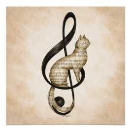 Póster Noturno - Um estudo em música e silêncio