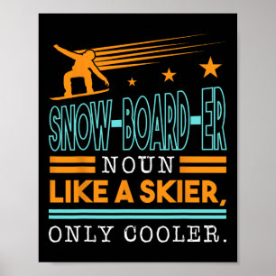 Poster Noun conselho De Neve Como Um Skier Apenas Mais Fr