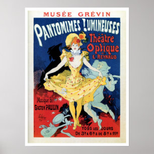 Poster Nouveau da arte da história do filme do vintage