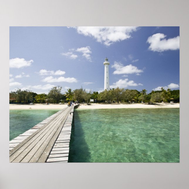 Póster Nova Caledónia, Amedee Islet. Amedee Islet Pier. (Frente)