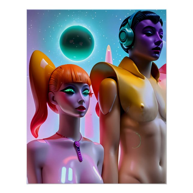 Póster Nova Carne Sintética (Frente)