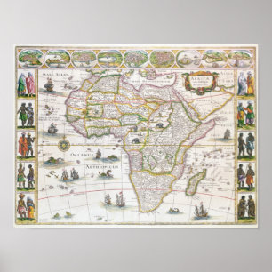 Póster Nova de África, c.1617