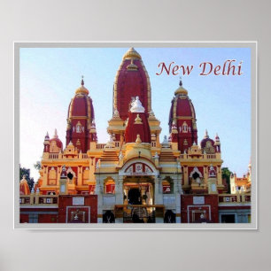 Poster Nova Deli - Templo Laxminarayan -