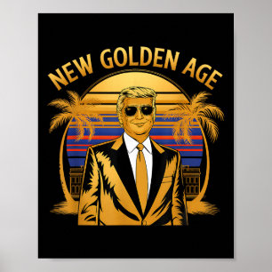 Poster Nova Era Dourada Da América Inauguração Da Bandeir