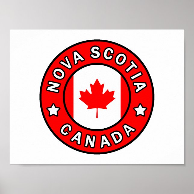 Poster Nova Escócia Canadá (Frente)