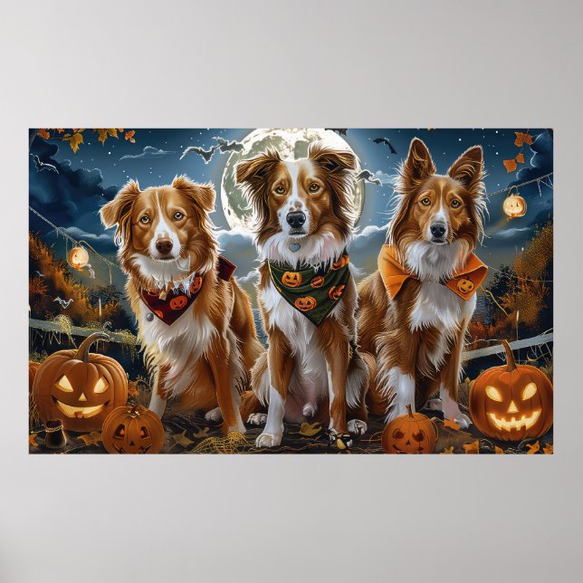 Poster Nova Escócia Halloween Assustador (Frente)