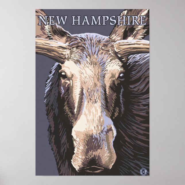 Póster Nova HampshireMoose Aproximada (Frente)