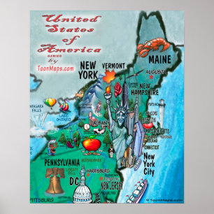 Póster Nova Inglaterra EUA