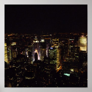 Póster Nova Iorque à noite