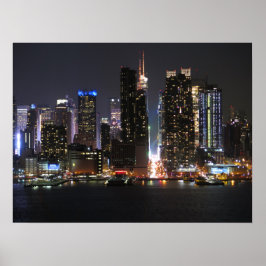 Poster Nova Iorque à noite