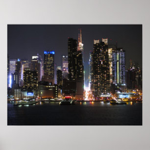 Poster Nova Iorque à noite