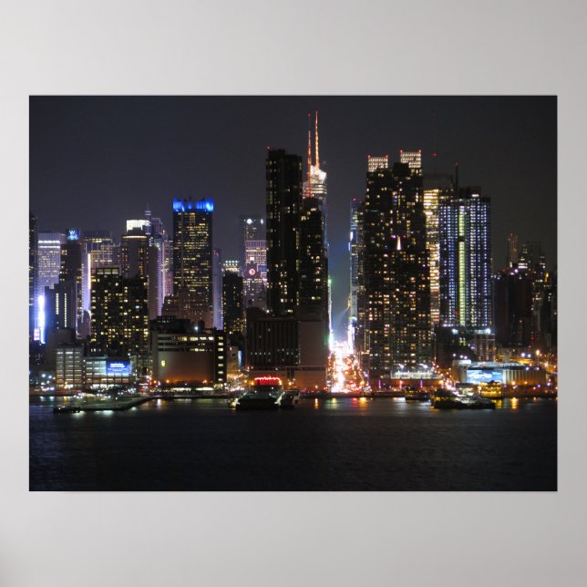 Poster Nova Iorque à noite (Frente)