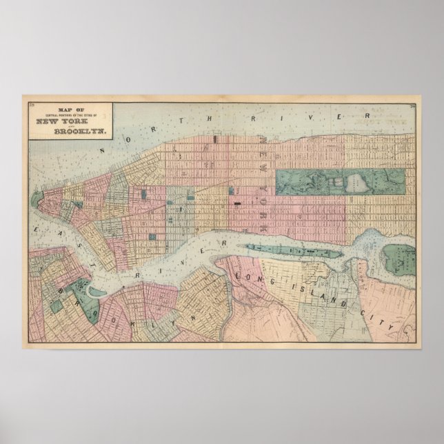 Poster Nova Iorque, Brooklyn (Frente)