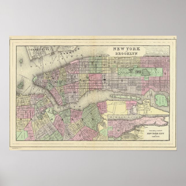Póster Nova Iorque, Brooklyn 2 (Frente)