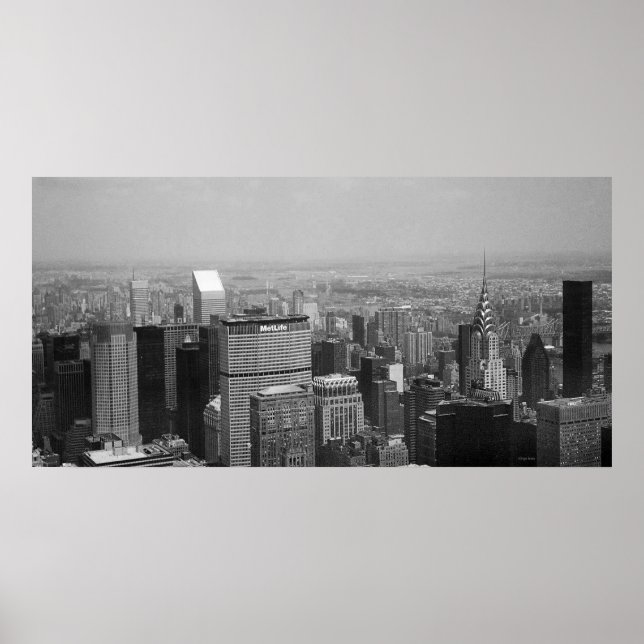 Póster Nova Iorque com o edifício Chrysler II (Frente)