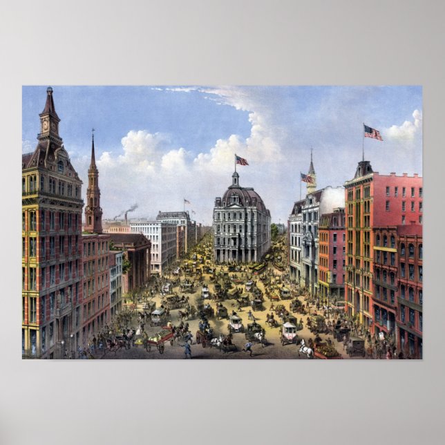 Poster Nova Iorque de Vintage (Frente)