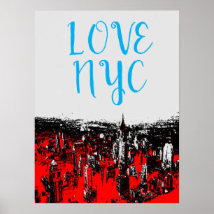 Poster Nova Iorque do amor NYC Manhattan