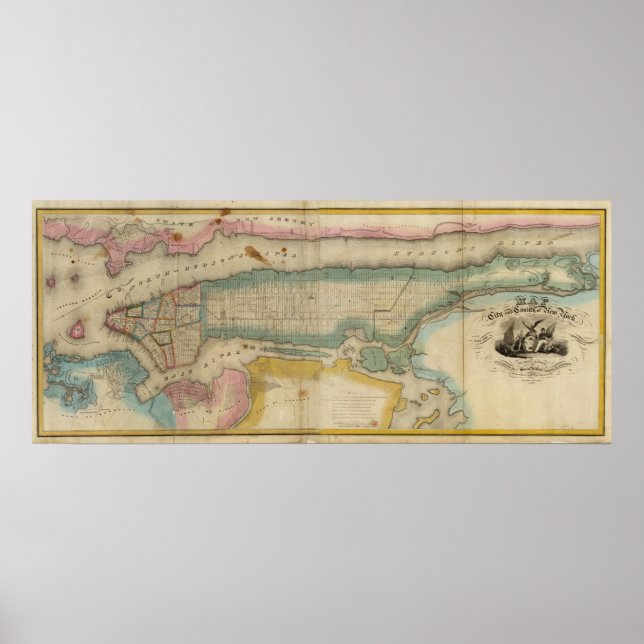 Poster Nova Iorque e condado (Frente)