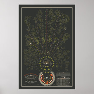 Poster Nova Iorque e Erie Railroad Org - Escuro - Cor