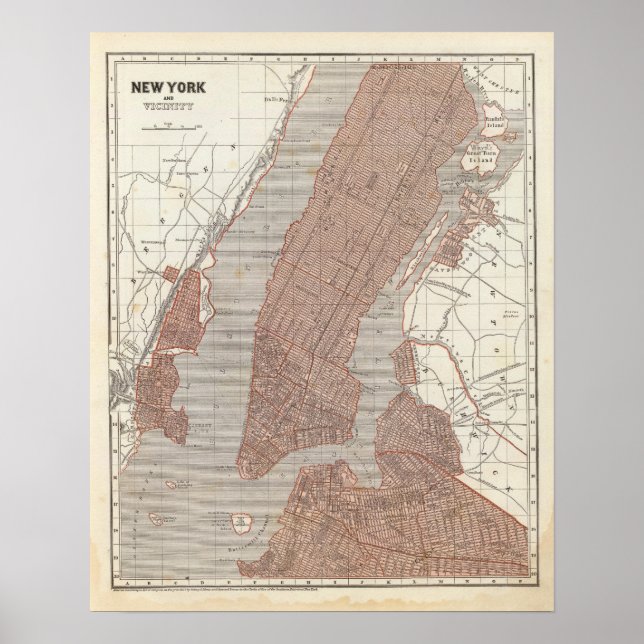 Póster Nova Iorque e vizinhança (Frente)
