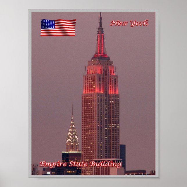 Poster Nova Iorque - Empire State Building - EUA - (Frente)
