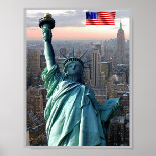 Poster Nova Iorque - Estátua da Liberdade - Estados Unid