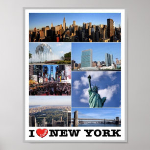 Poster Nova Iorque - I Love - United States -