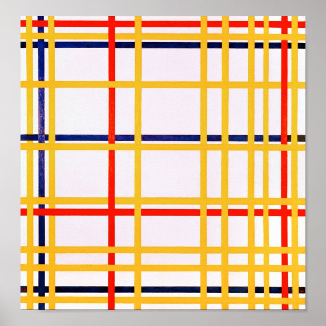 Poster NOVA IORQUE I | Piet Mondrian | (Frente)