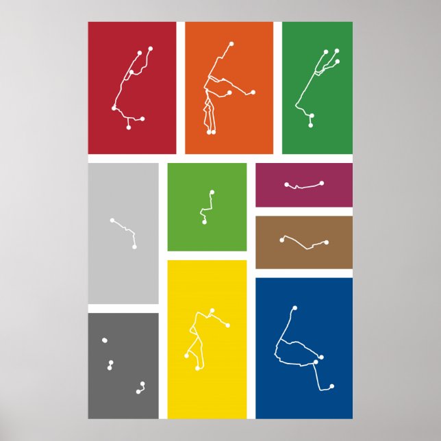 Poster Nova Iorque - Paletas de trânsito (Frente)