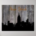 Poster Nova Iorque Silhouette Pop Art<br><div class="desc">Imagem Digital Nova Iorque da Noite Negra e Branca - Principais cidades dos Estados Unidos da América</div>