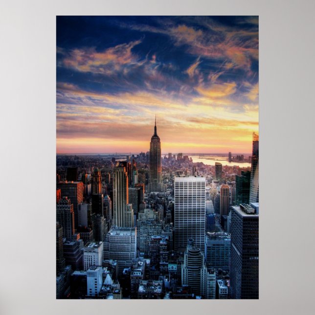 Poster Nova Iorque Skyline (Frente)