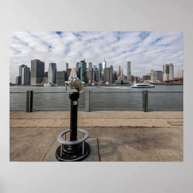 Poster Nova Iorque View do Brooklyn (Frente)