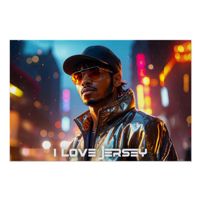 PÓSTER NOVA JERSEY - EU AMO JERSEY (Frente)