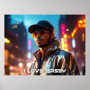 POSTER NOVA JERSEY - EU AMO JERSEY