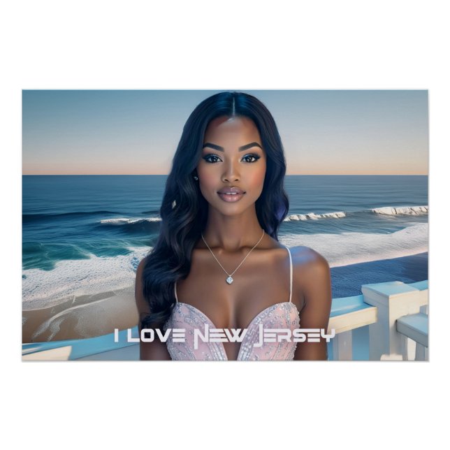 PÓSTER NOVA JERSEY - EU AMO NOVA JERSEY (Frente)