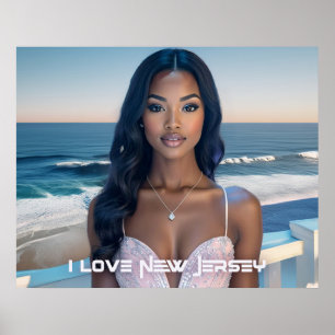 POSTER NOVA JERSEY - EU AMO NOVA JERSEY
