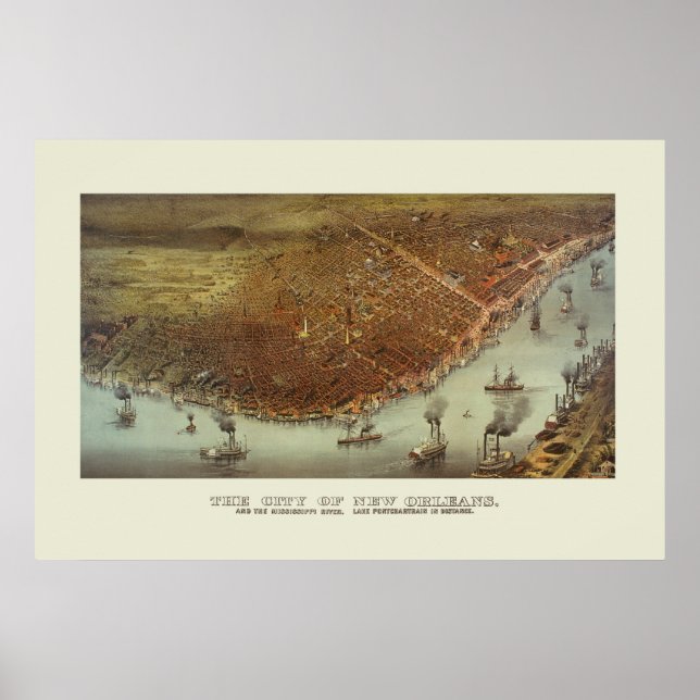 Poster Nova Orleans 1885 (Frente)