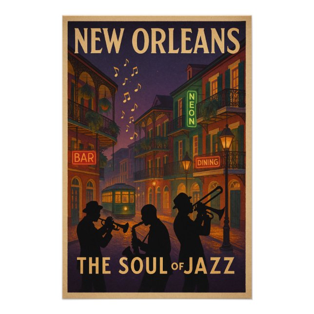 Póster Nova Orleans - A Alma do Jazz (Frente)