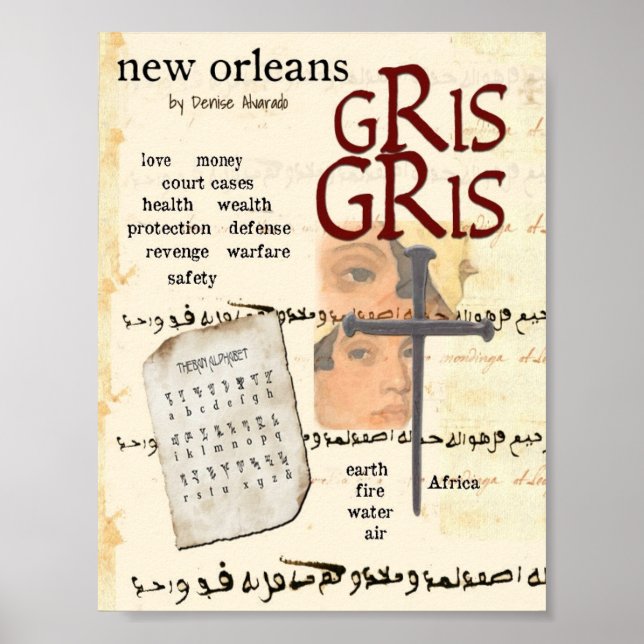 Poster Nova Orleans Gris Gris (Frente)